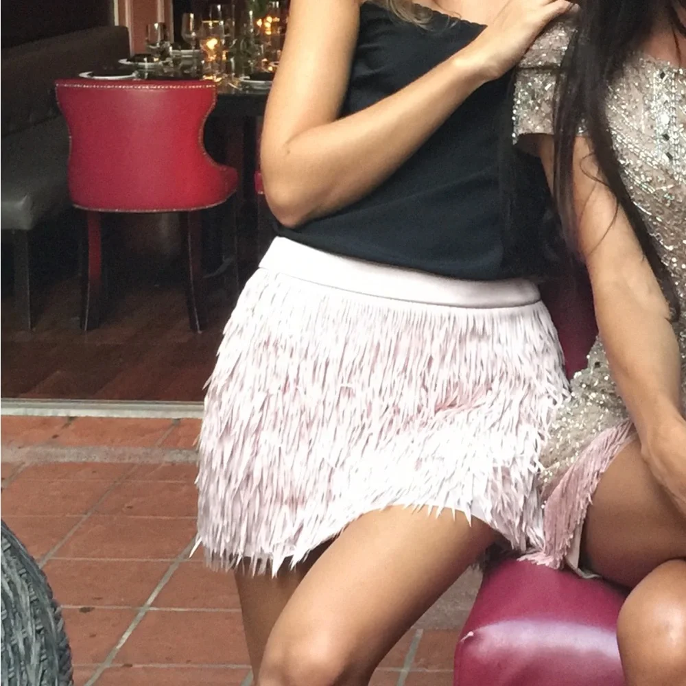 Express Pink Embellished Mini Skirt for Cocktail - Picture 3 of 3
